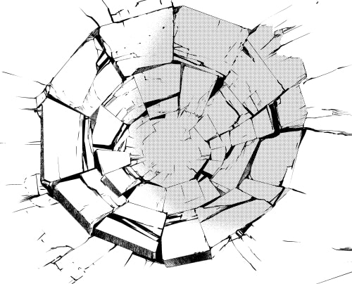 素材をどうぞ『戦闘の穴6種』