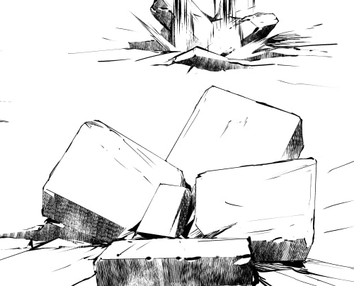 素材をどうぞ『戦闘の穴6種』