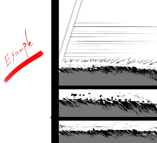 素材をどうぞ『ビームの跡』