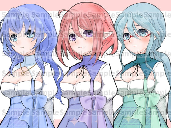 ふんわり系女の子立ち絵フリー素材