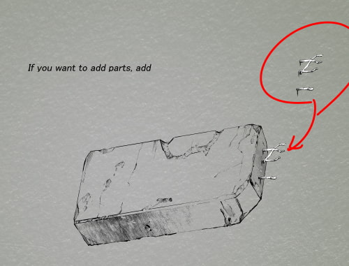 素材をどうぞ『簡単ガレキ作成セット』