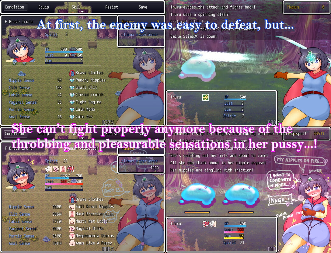 【English version】Female Brave Iruru Lustful magical forest