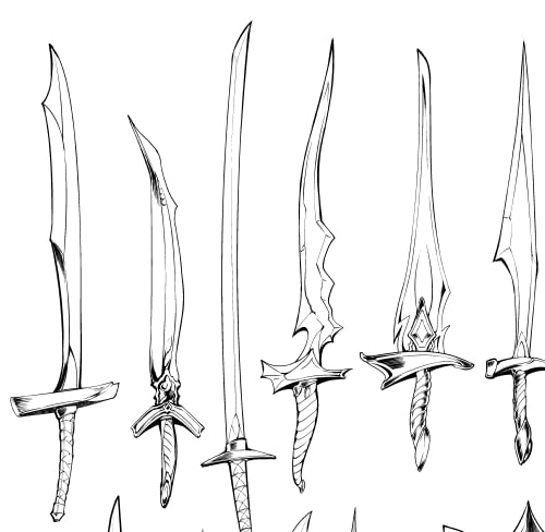 素材をどうぞ『剣と盾』
