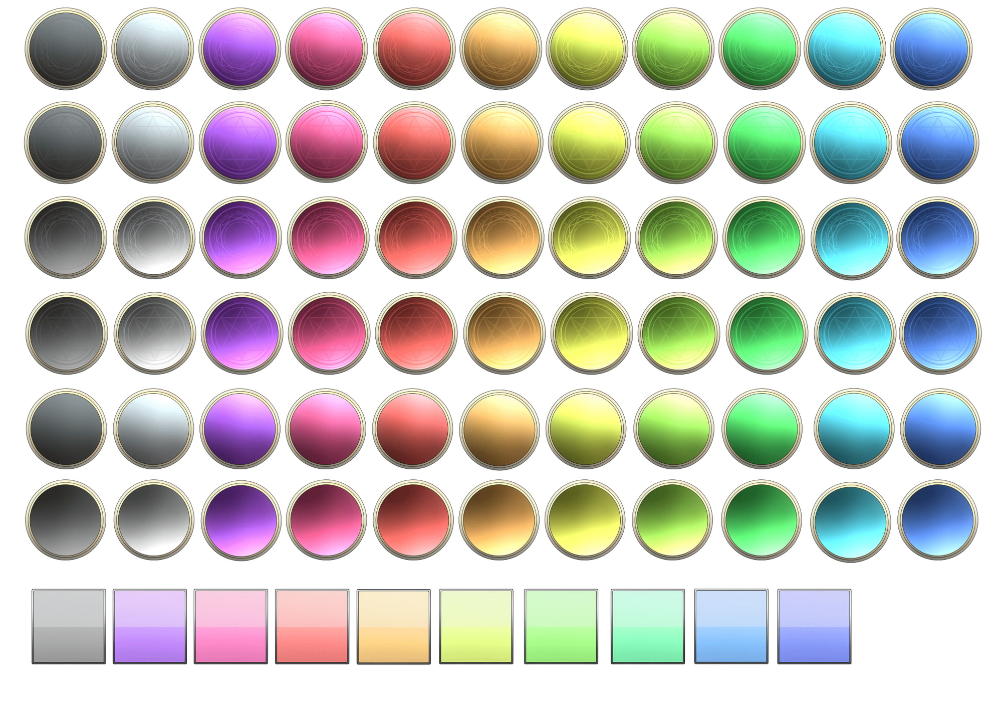 ゲームUI素材セット【シンプル編】