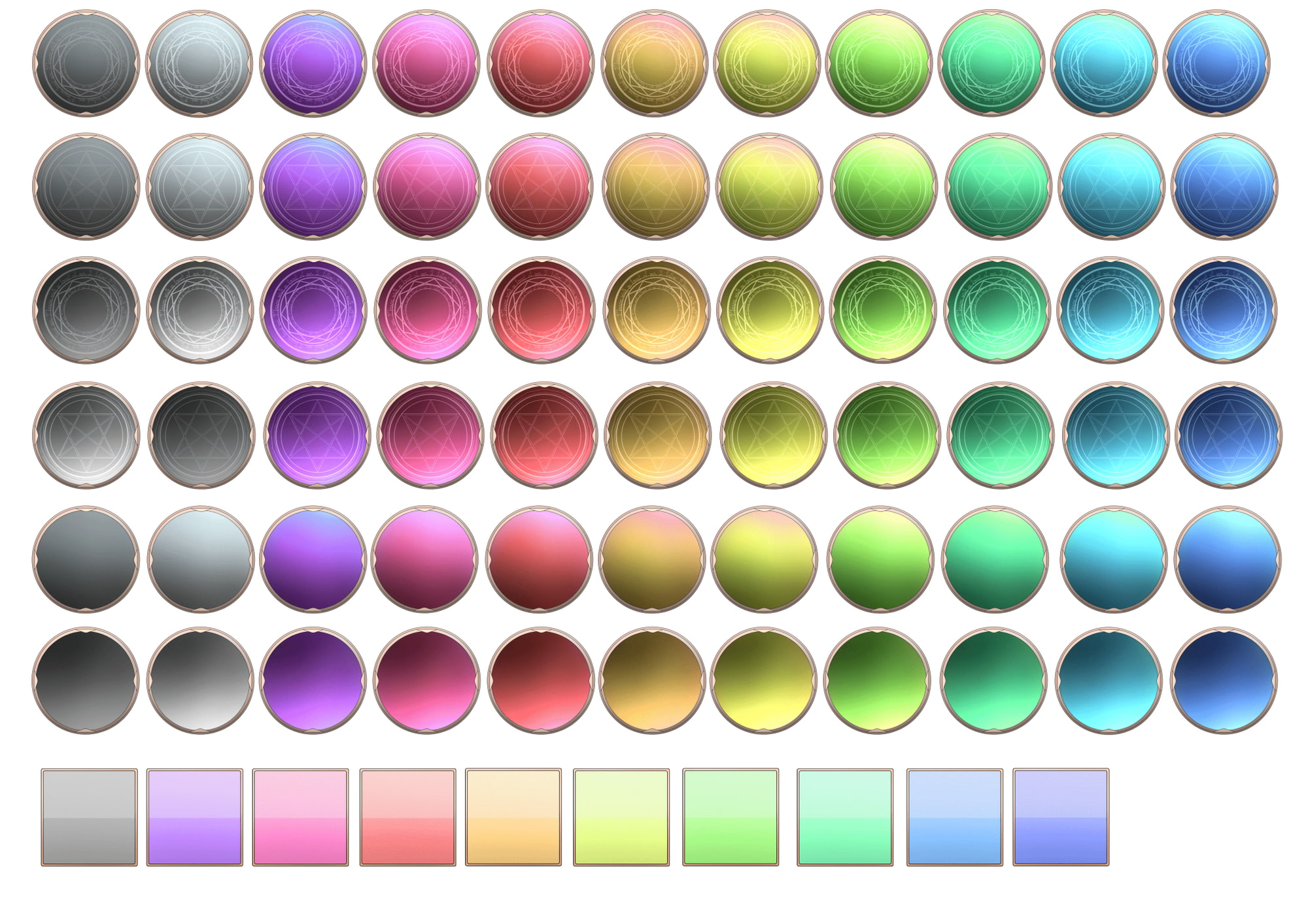 ゲームUI素材セット【シンプル編】