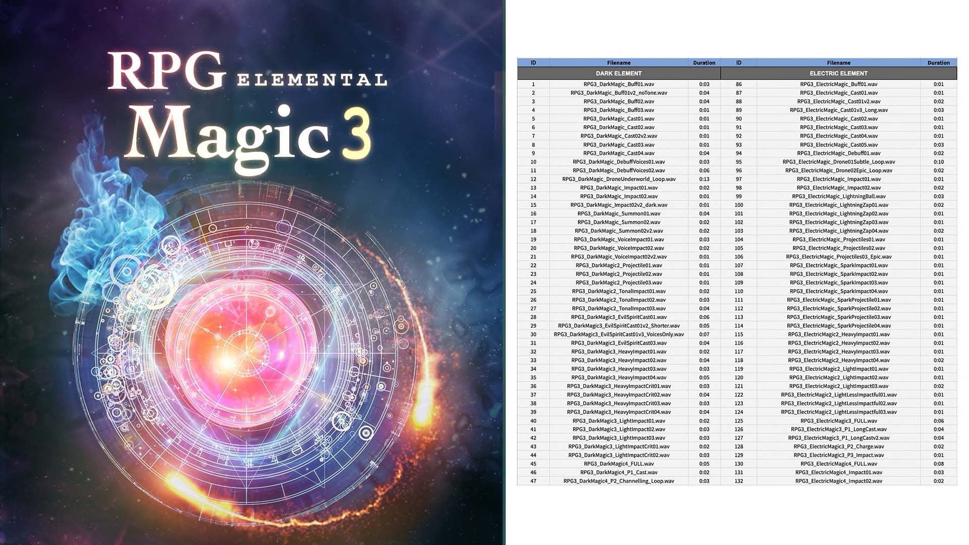 【効果音素材】RPG Magic Sound Effects Vol.3 -Elemental-