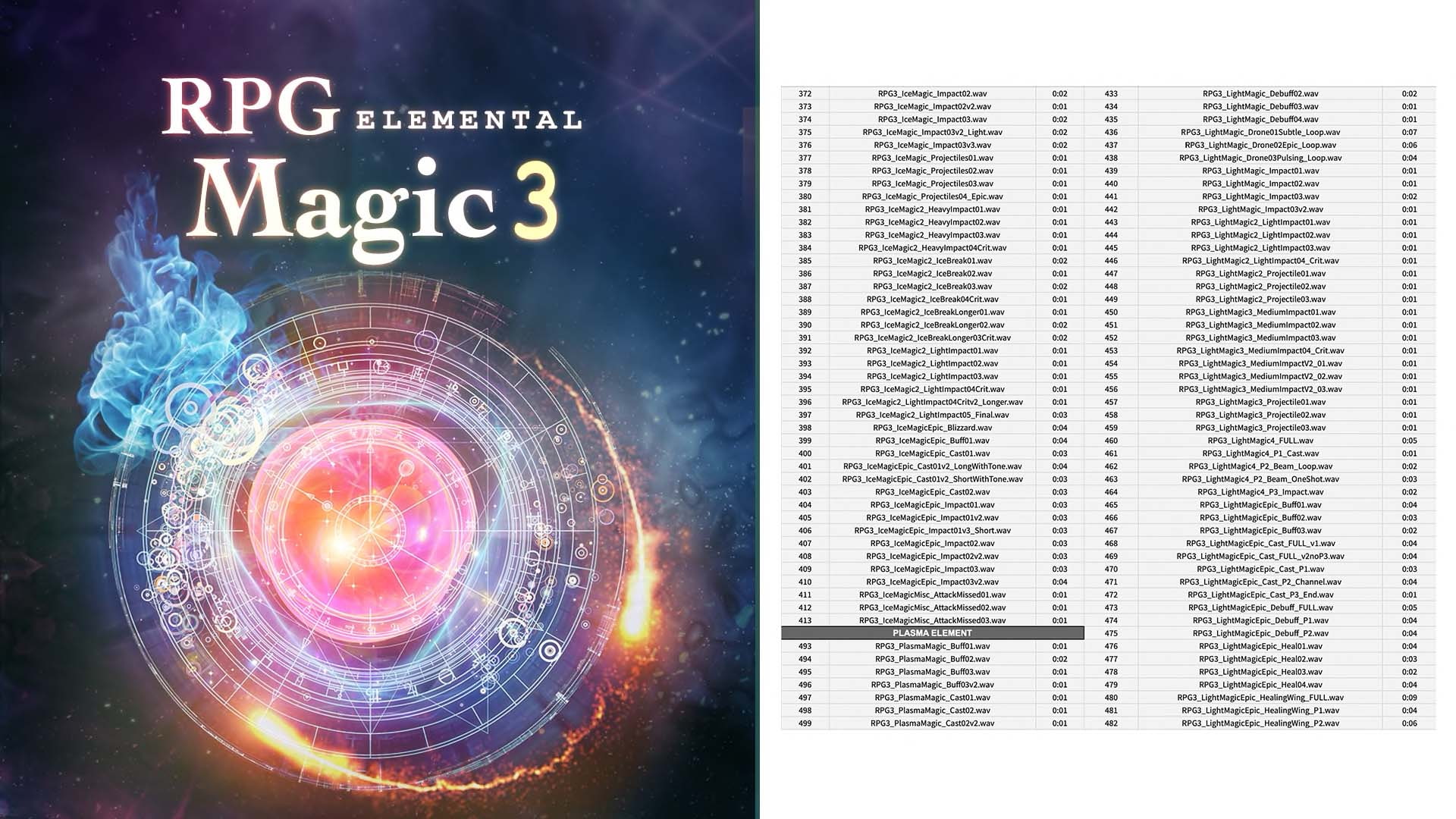 【効果音素材】RPG Magic Sound Effects Vol.3 -Elemental-