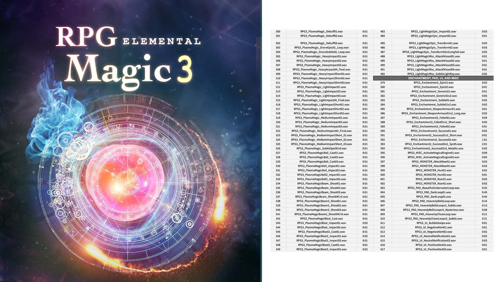 【効果音素材】RPG Magic Sound Effects Vol.3 -Elemental-