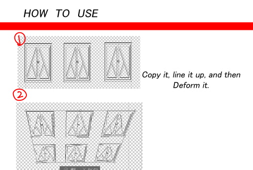 素材をどうぞ『おしゃれ窓』