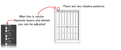 素材をどうぞ『おしゃれ窓』