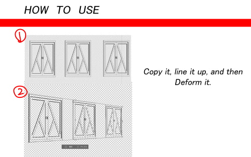 素材をどうぞ『おしゃれ窓』