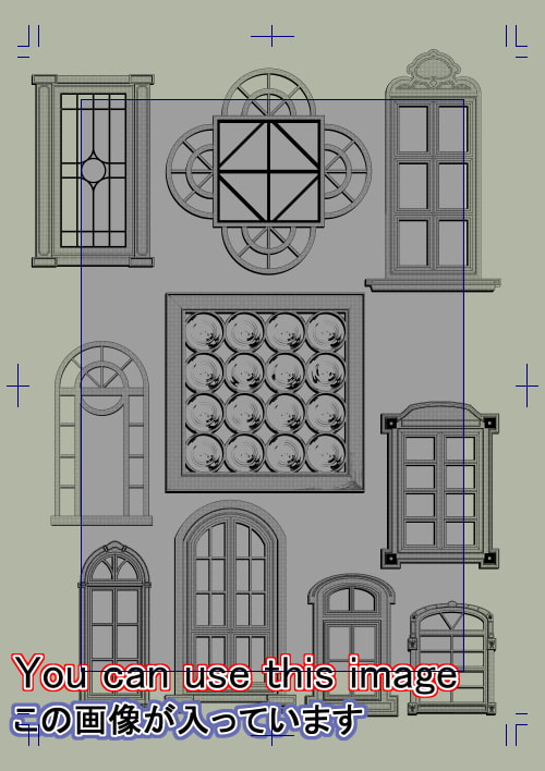 素材をどうぞ『おしゃれ窓2』
