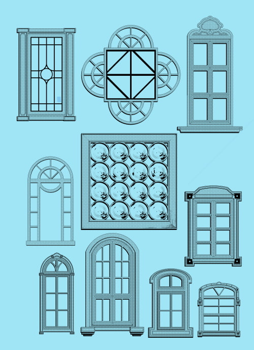 素材をどうぞ『おしゃれ窓2』