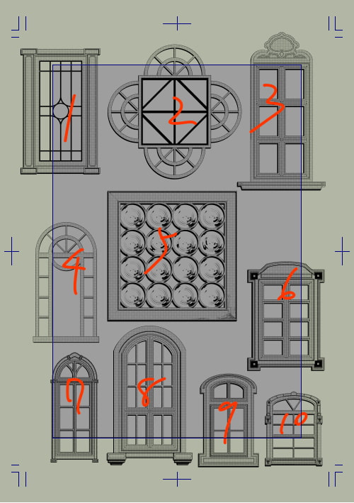 素材をどうぞ『おしゃれ窓2』