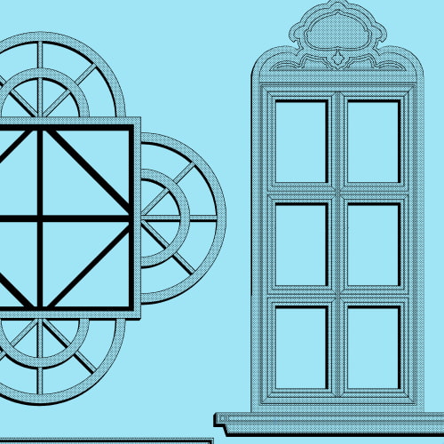 素材をどうぞ『おしゃれ窓2』