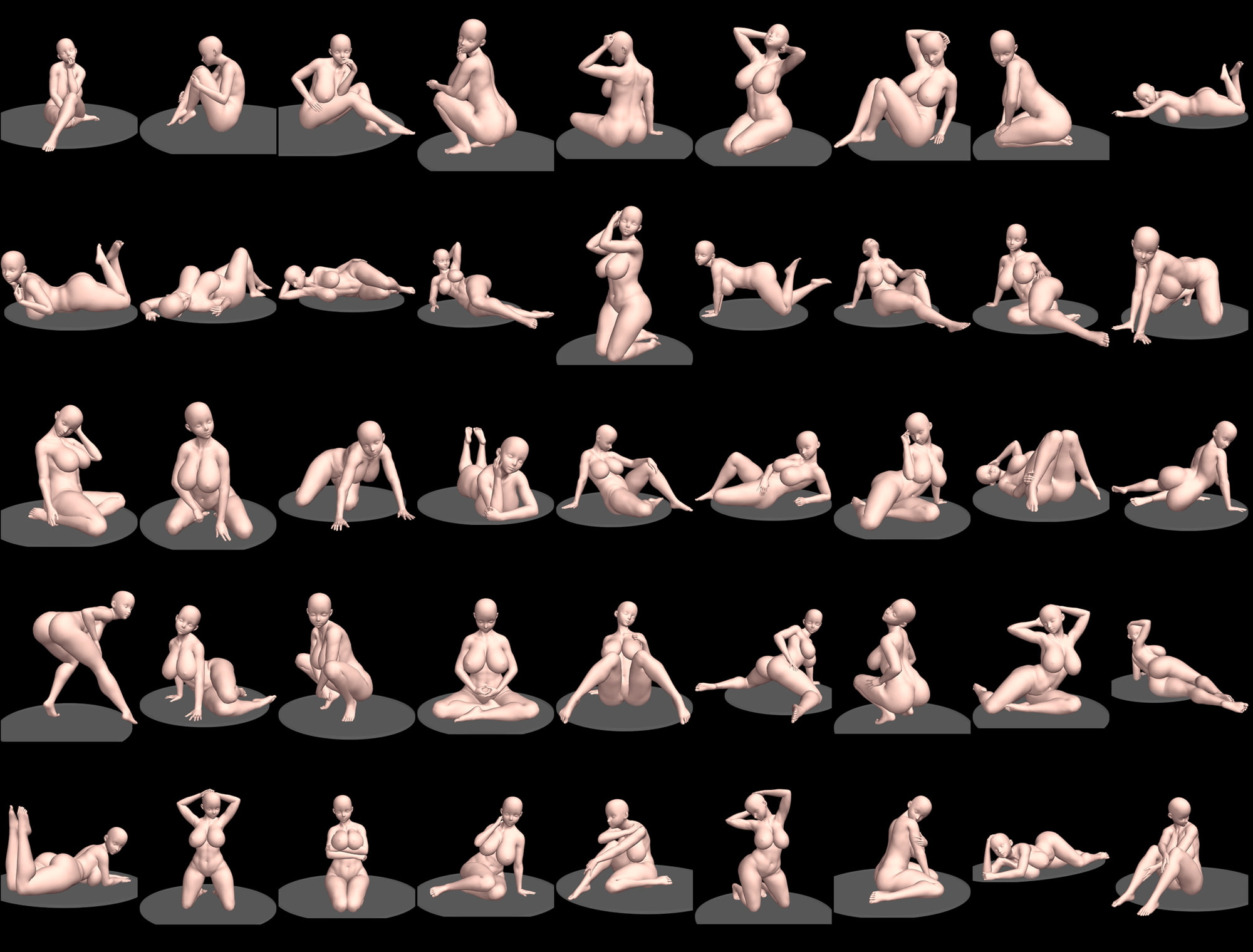 自由に使えるポーズ集「グラビアポーズVol.2」