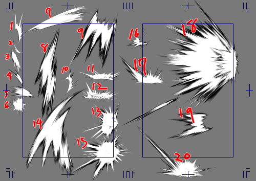 素材をどうぞ『バチバチエフェクトセット』