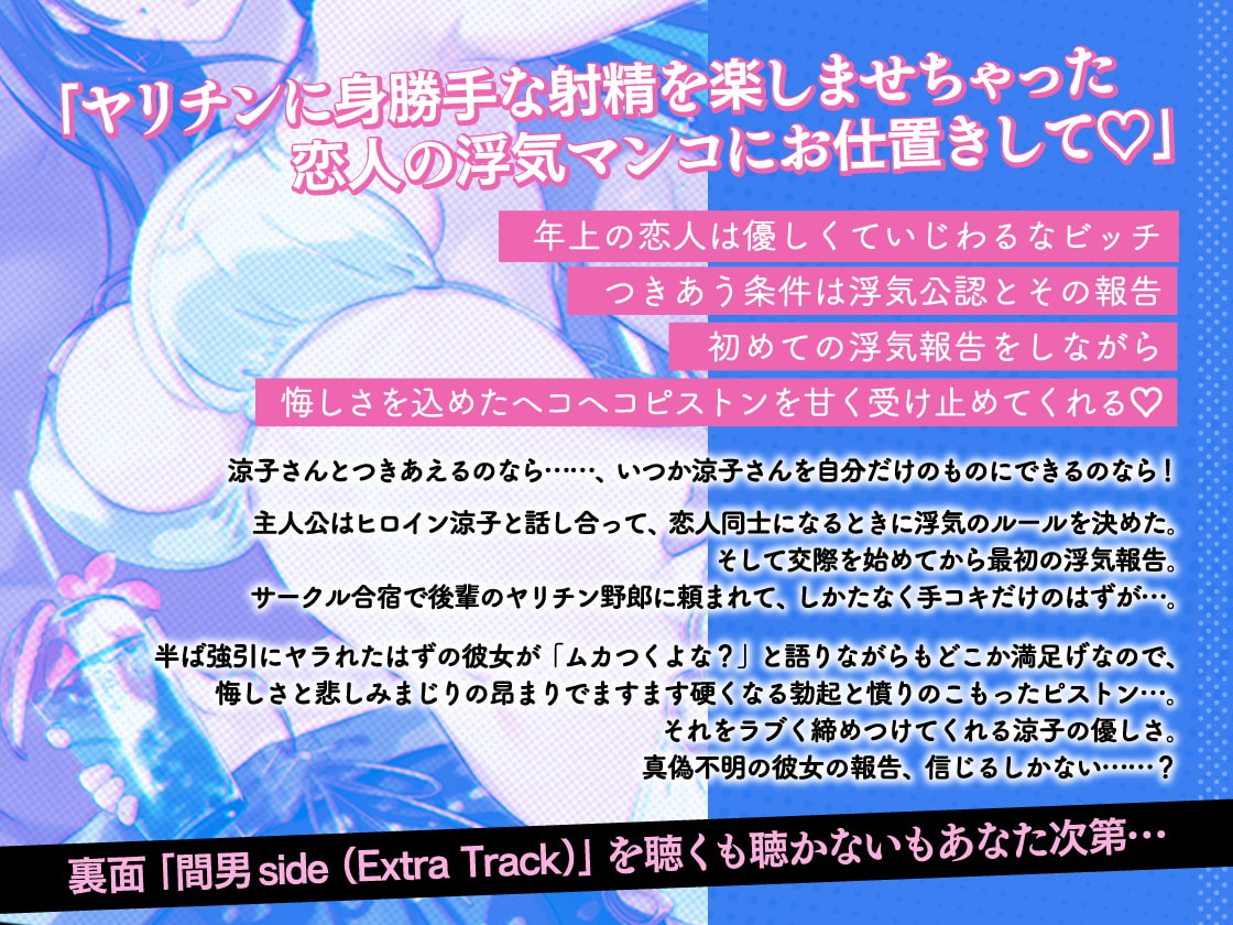 浮気報告するビッチな年上彼女はヘコヘコピストンを優しく受け止める ～途中で射精したら報告終了!～