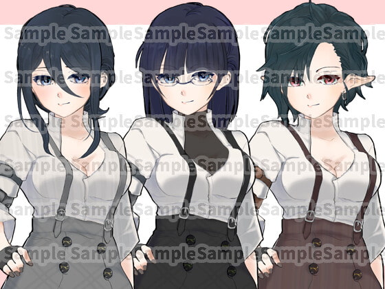 クールお姉さん立ち絵フリー素材