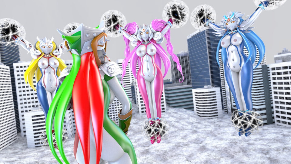 【ブレイヴフュージョンズ】闇堕ちブレイヴ★双子座の守護星ふたなりのジェミニ【ピストン速度4段階/ループアニメGIF