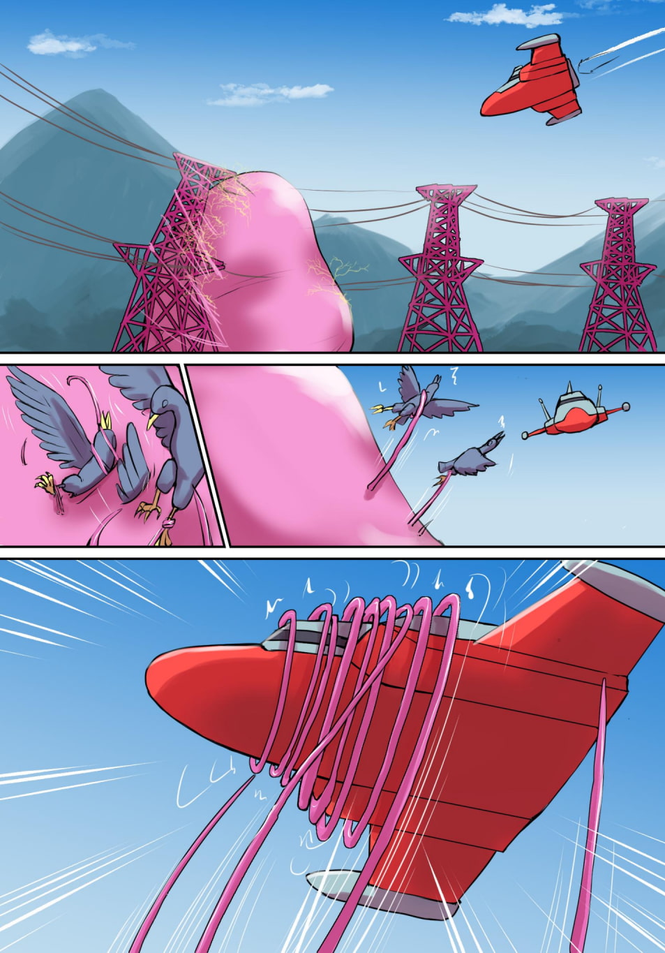 特撮ヒロインシリーズ ラスティ・コメット第4話「怪奇!謎の宇宙生物」