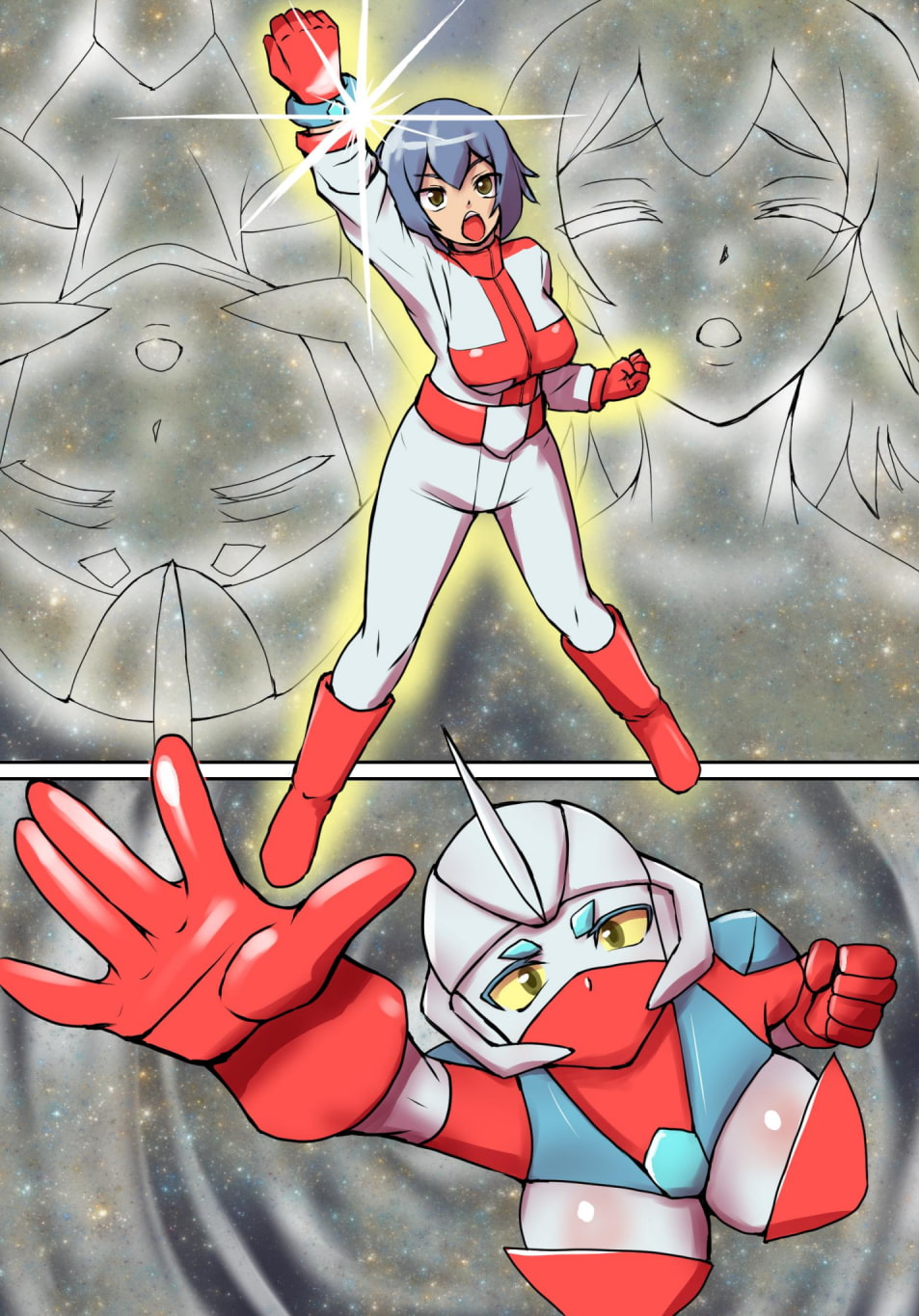 特撮ヒロインシリーズ ラスティ・コメット第4話「怪奇!謎の宇宙生物」