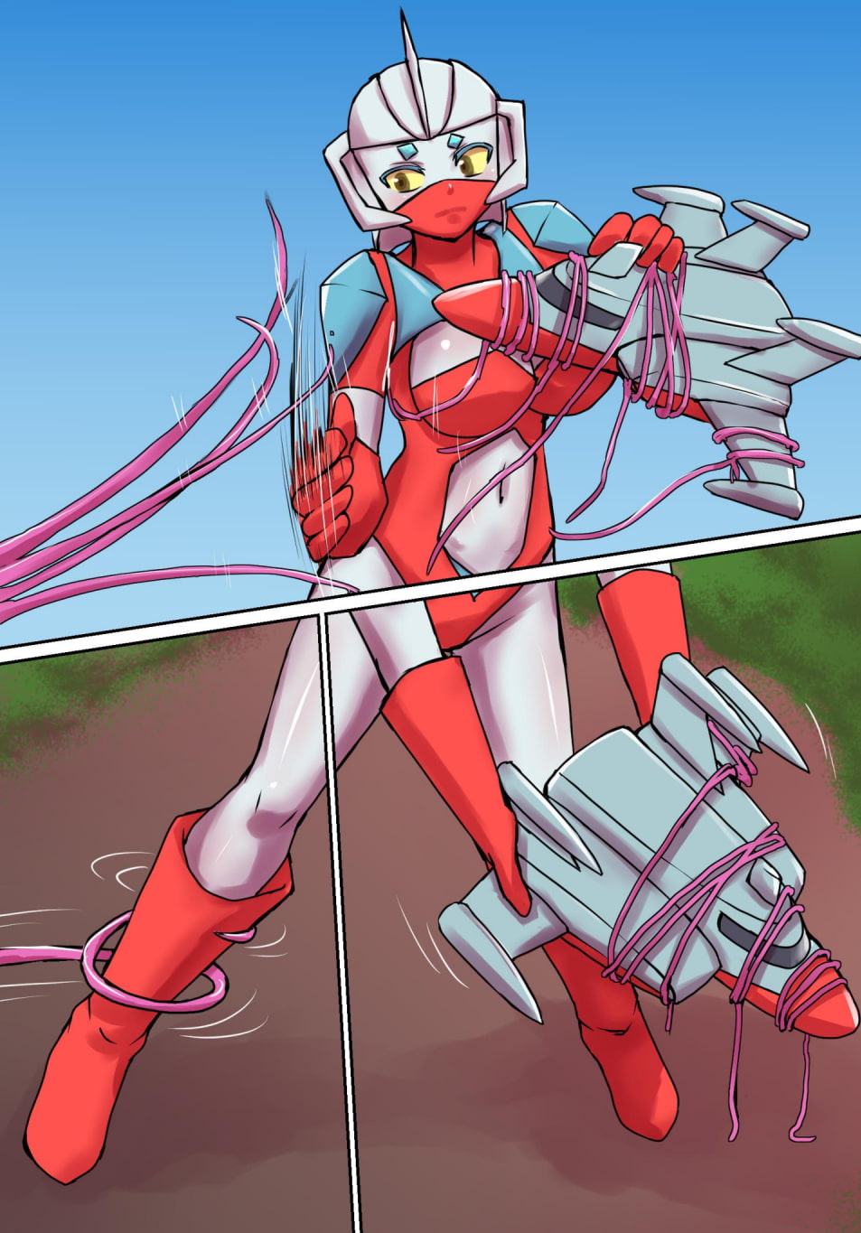 特撮ヒロインシリーズ ラスティ・コメット第4話「怪奇!謎の宇宙生物」