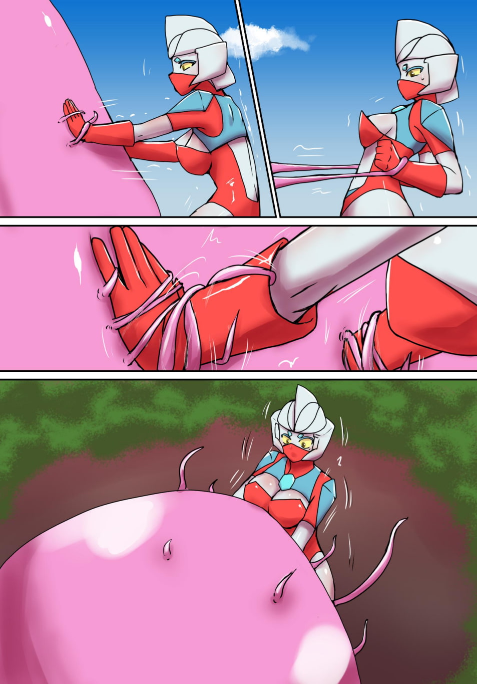 特撮ヒロインシリーズ ラスティ・コメット第4話「怪奇!謎の宇宙生物」