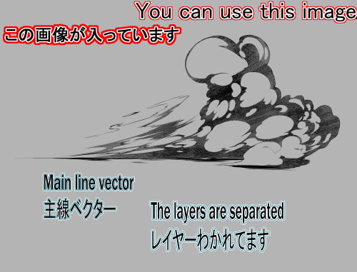 素材をどうぞ『モノクロの爆発10』