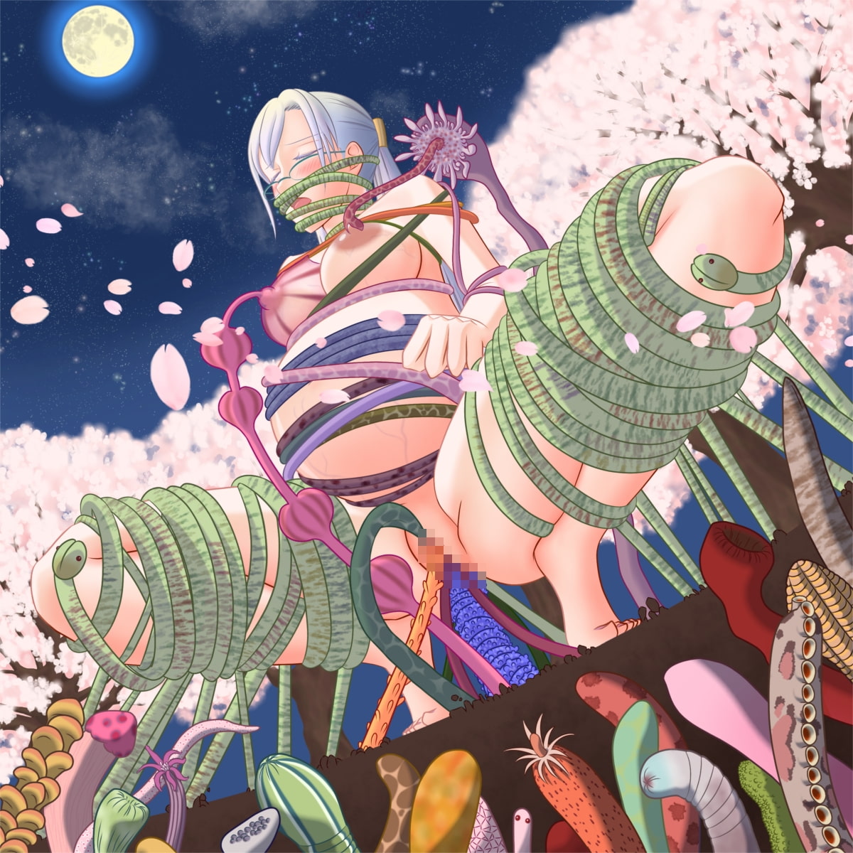 張り切って魔姦樹を壊滅させたいけど粘液サンプル欲しさにボテ腹で触手を誘っちゃう妊婦姫巫女ユンマさん