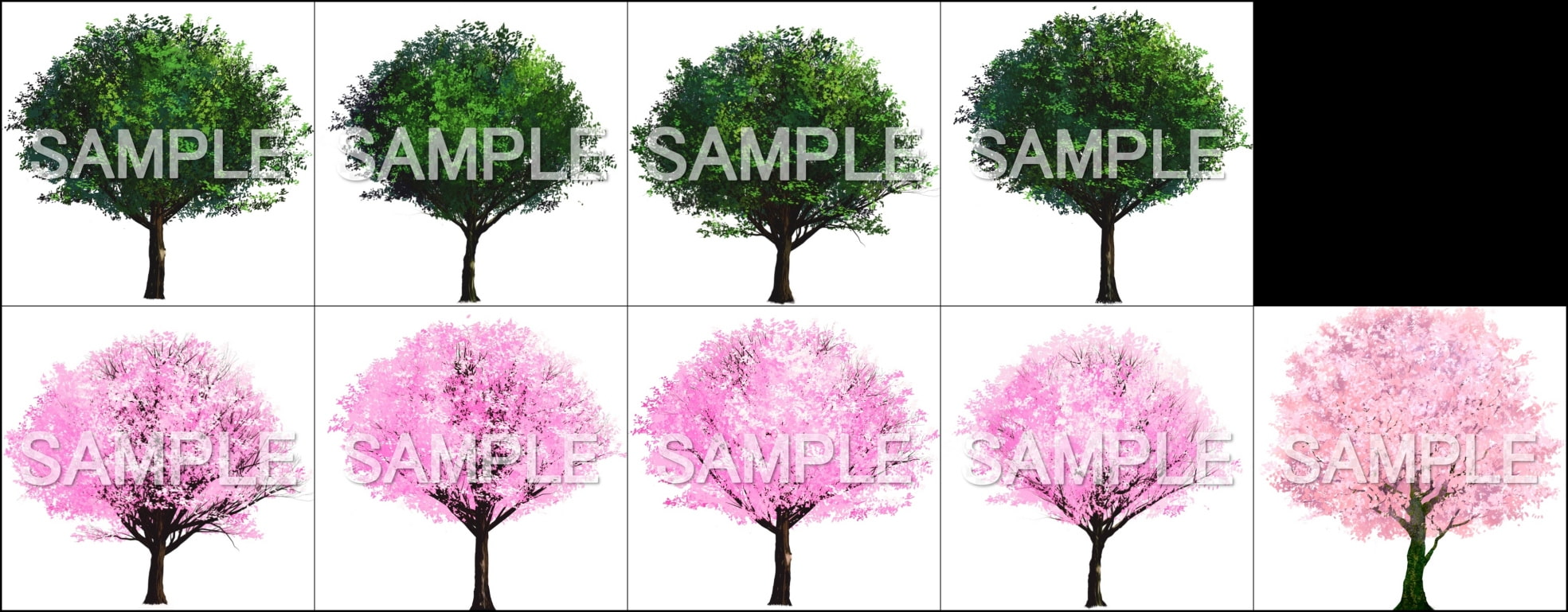 みにくる背景CGパーツ分け素材集『自然・春編』part05_単品