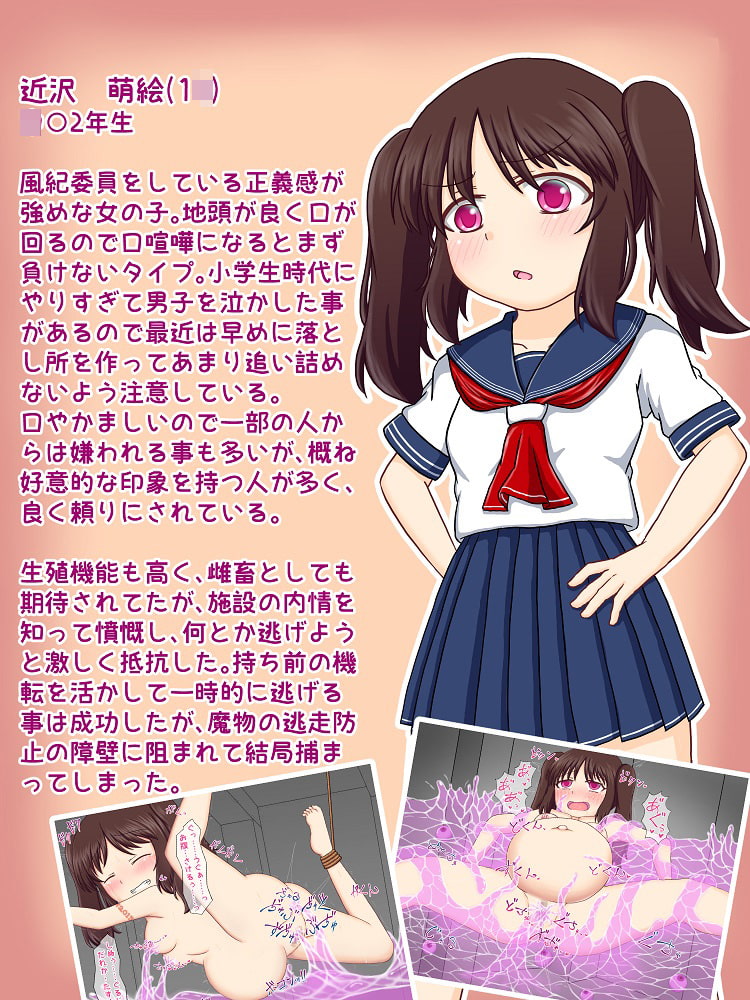 雌畜を用いた繁殖用魔物の生産方法