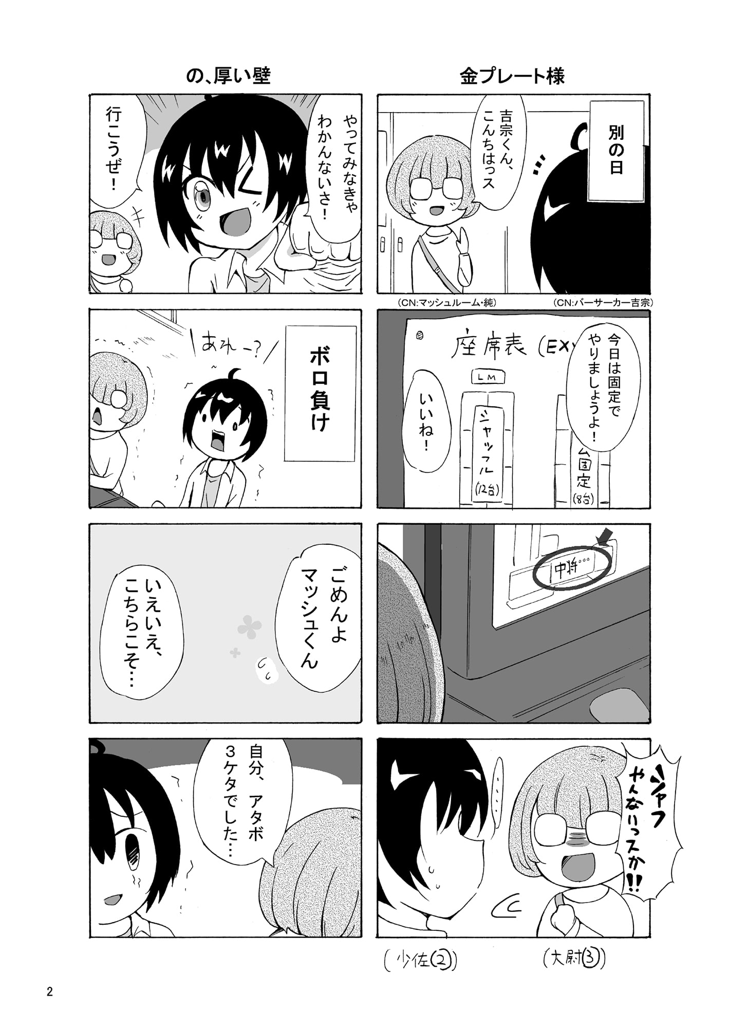 えくすとりーむ4コマ