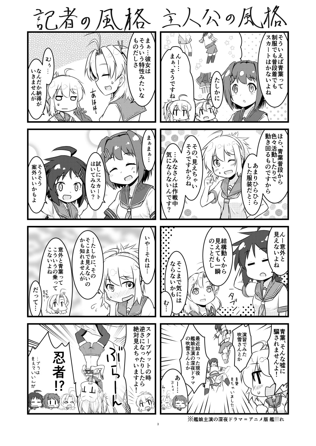 青葉ト第六戦隊ト普通ノ司令官