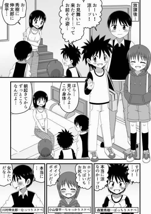 ある朝起きたら身体が女の子になってた男の子とその親友たちの話