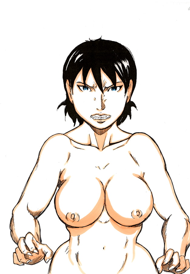 狭い空間、メスとオス対峙