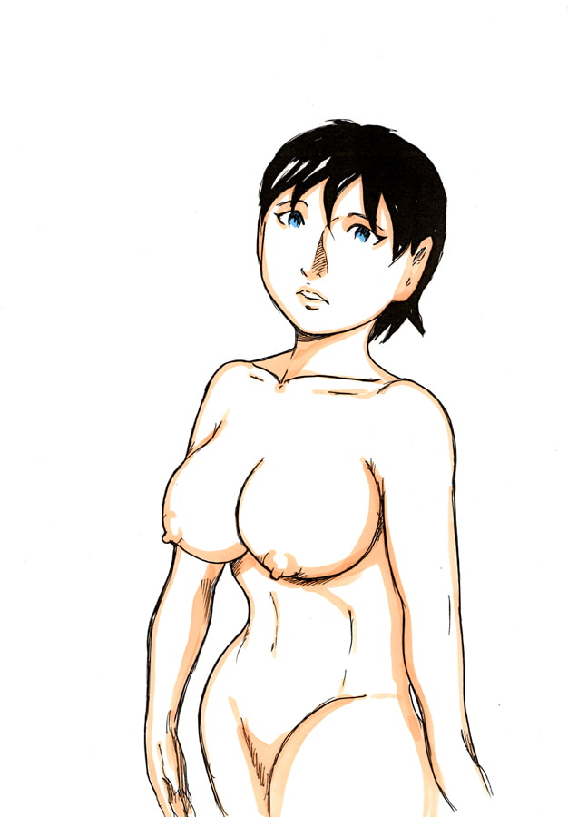 狭い空間、メスとオス対峙