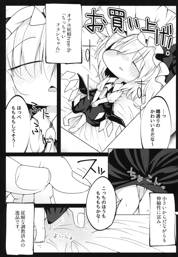 ちっちゃいフランちゃんと魔法のオナホ調教