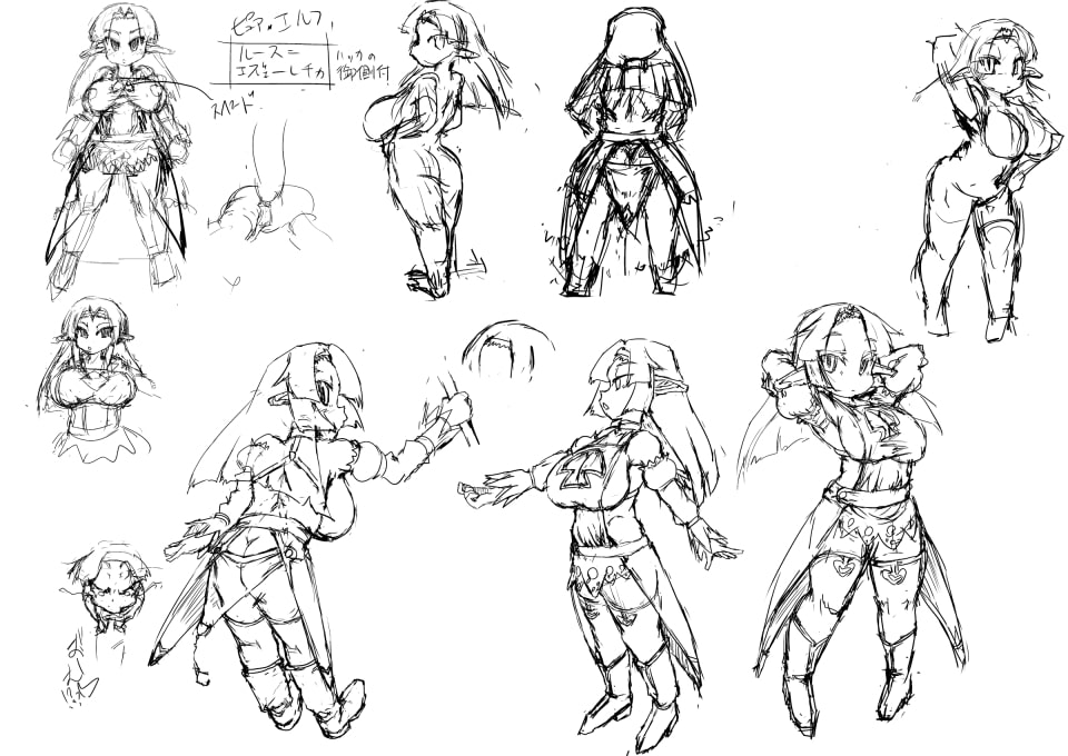 MASTER VOLUME SNS作品+設定資料ラフ集