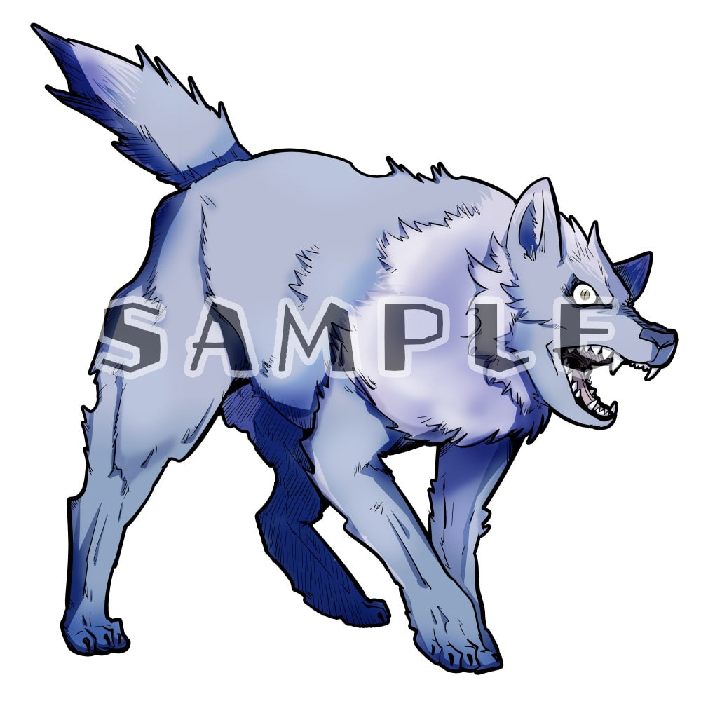 ゲーム用敵キャラ素材集(オオカミ)