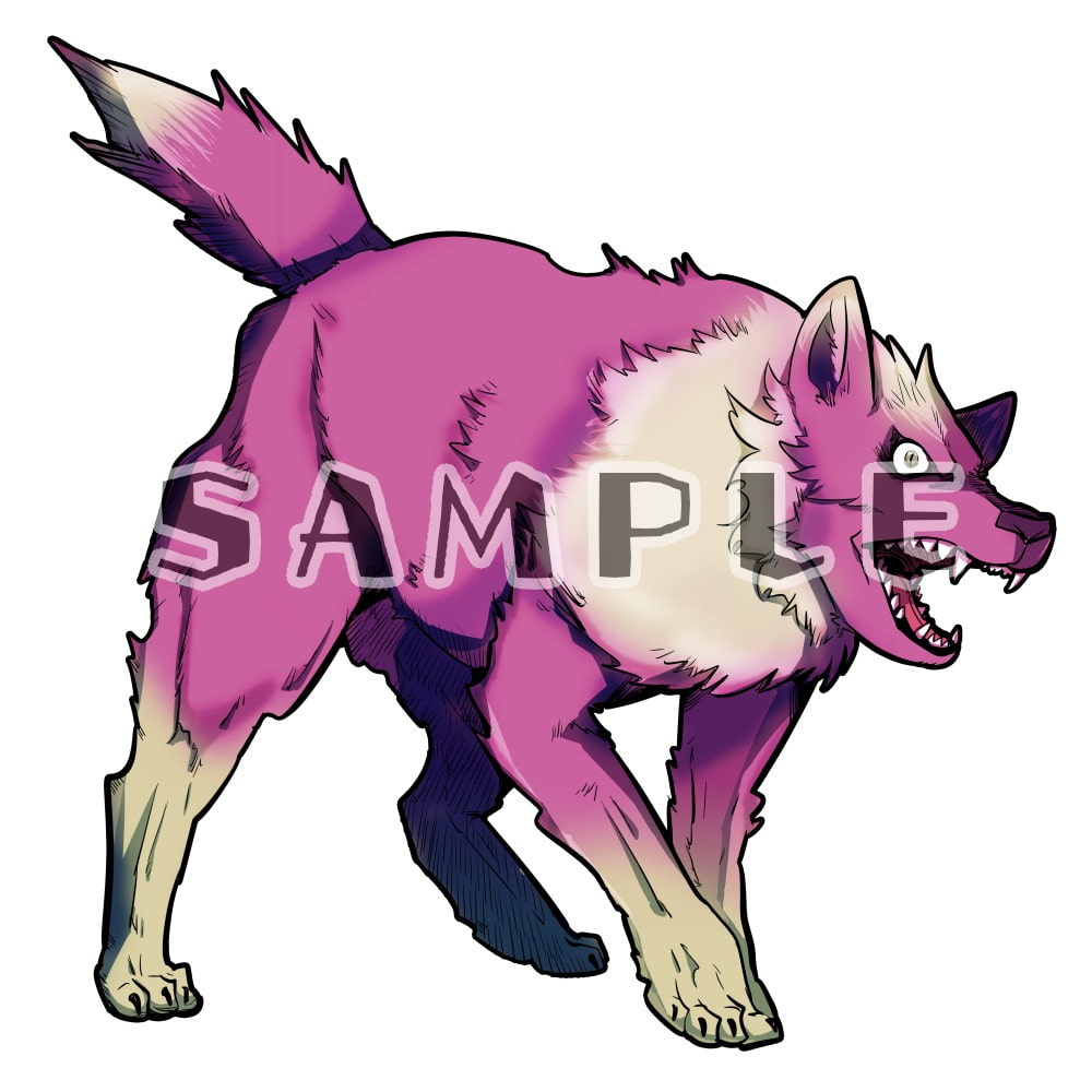 ゲーム用敵キャラ素材集(オオカミ)