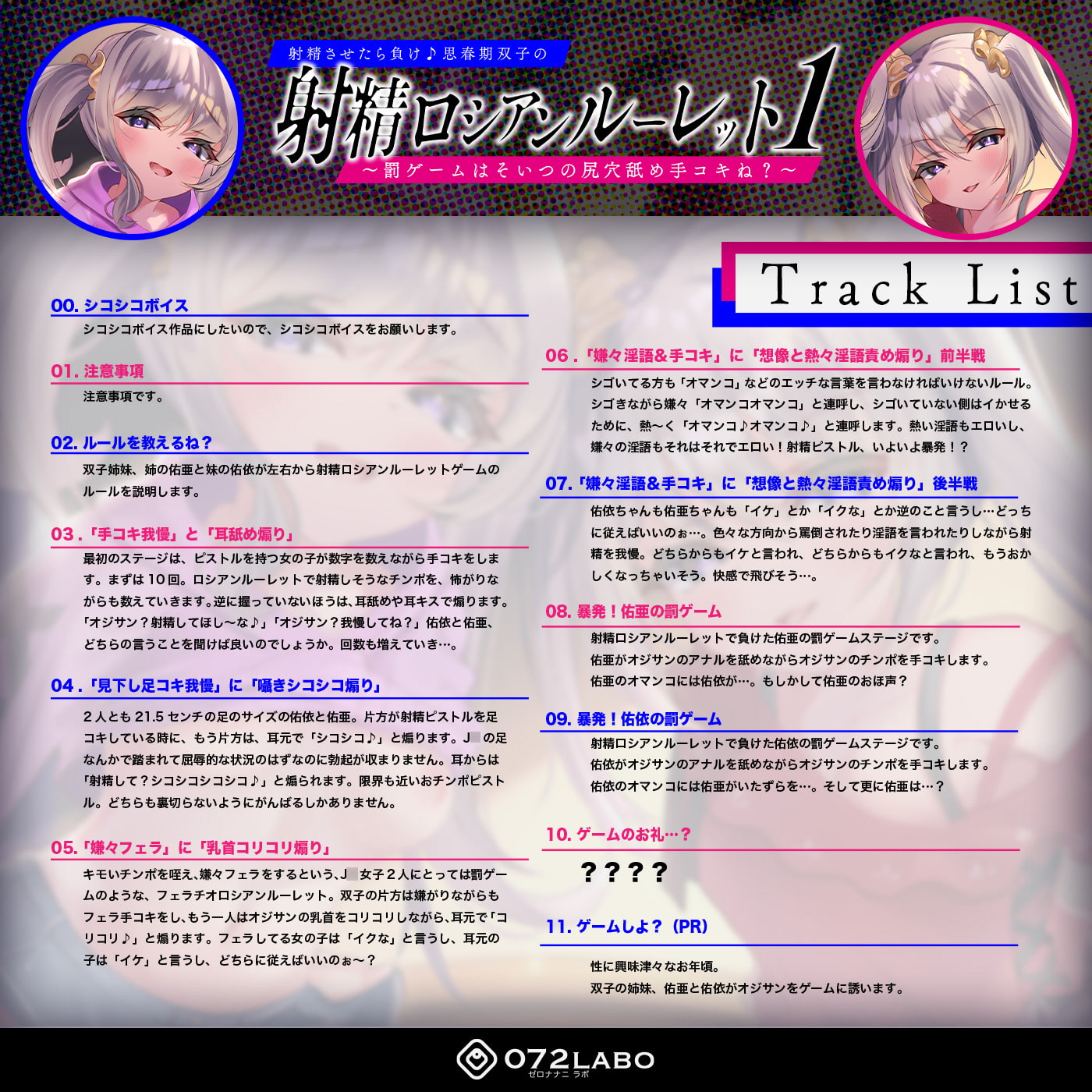 【キモっ♪】射精させたら負け♪思春期双子の「射精ロシアンルーレット1」〜罰ゲームはそいつの尻穴舐め手コキね?〜