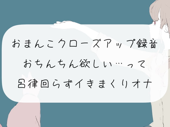 【実演オナニー】おまんこクローズアップ録音。おちんちん欲しい…って呂律回らずイきまくりオナ