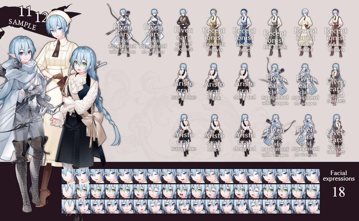 CHARACTER ART | Closet: Clothing pack 2021