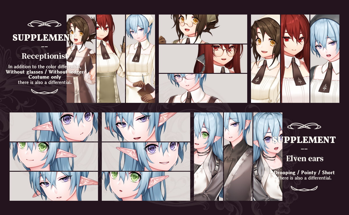 CHARACTER ART | Closet: Clothing pack 2021