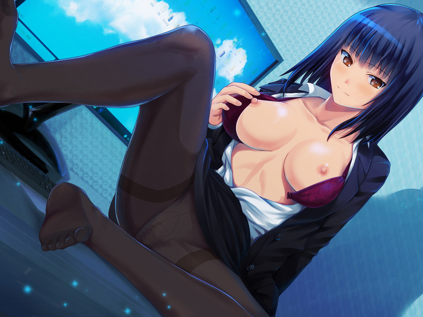 【期間限定110円】ノーパンタイツ上司のパワハラ性残業～ブラックまんこと朝までオシゴト～(総再生時間2時間07分22秒)