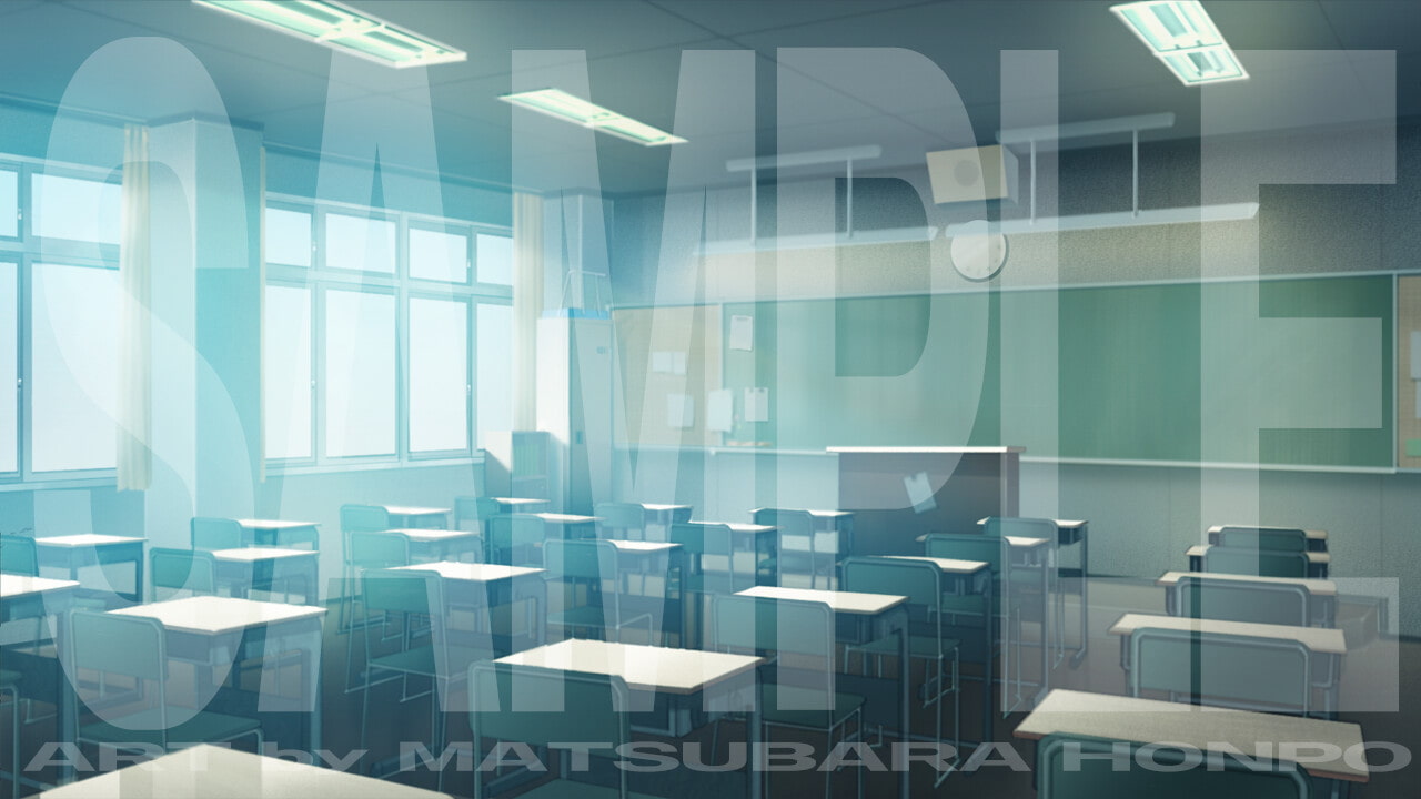 学校の教室【時間差分あり】