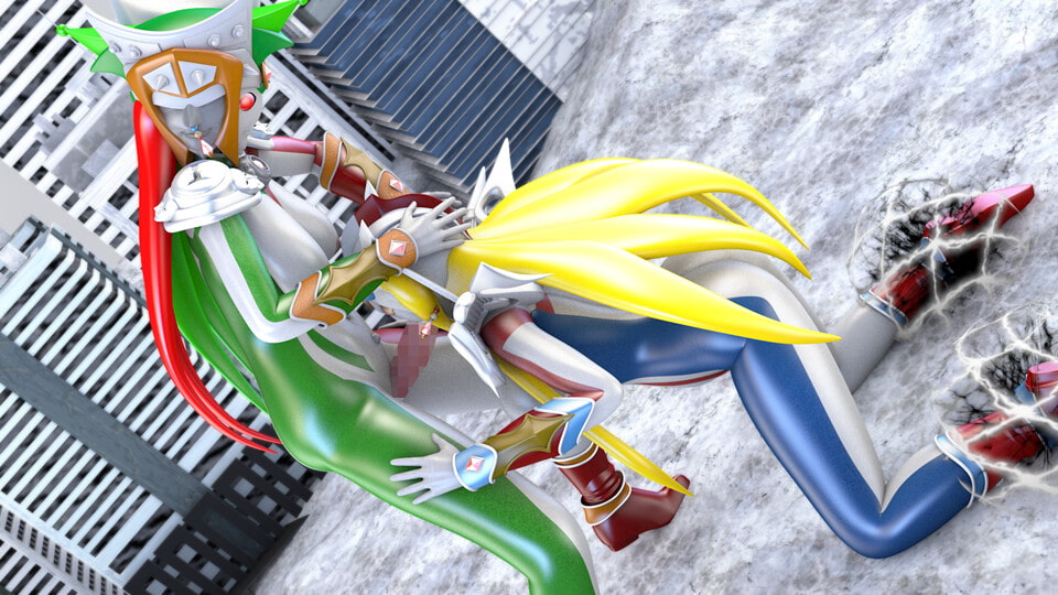 【ブレイヴフュージョンズ】闇堕ちブレイヴ★双子座の守護星ふたなりのジェミニ【ブレイヴライラ編】ピストン速度4段階/ループアニメGIF