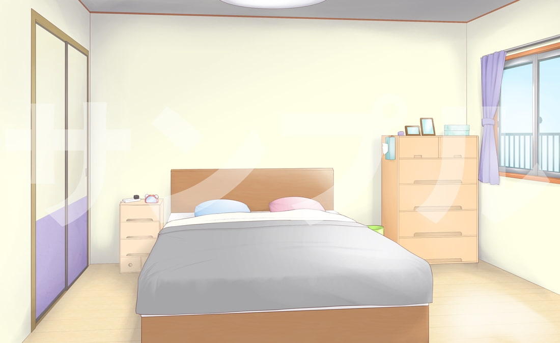 【背景素材集】4階建ての昭和レトロな外観の古いタイプの団地。ベッドルーム付き