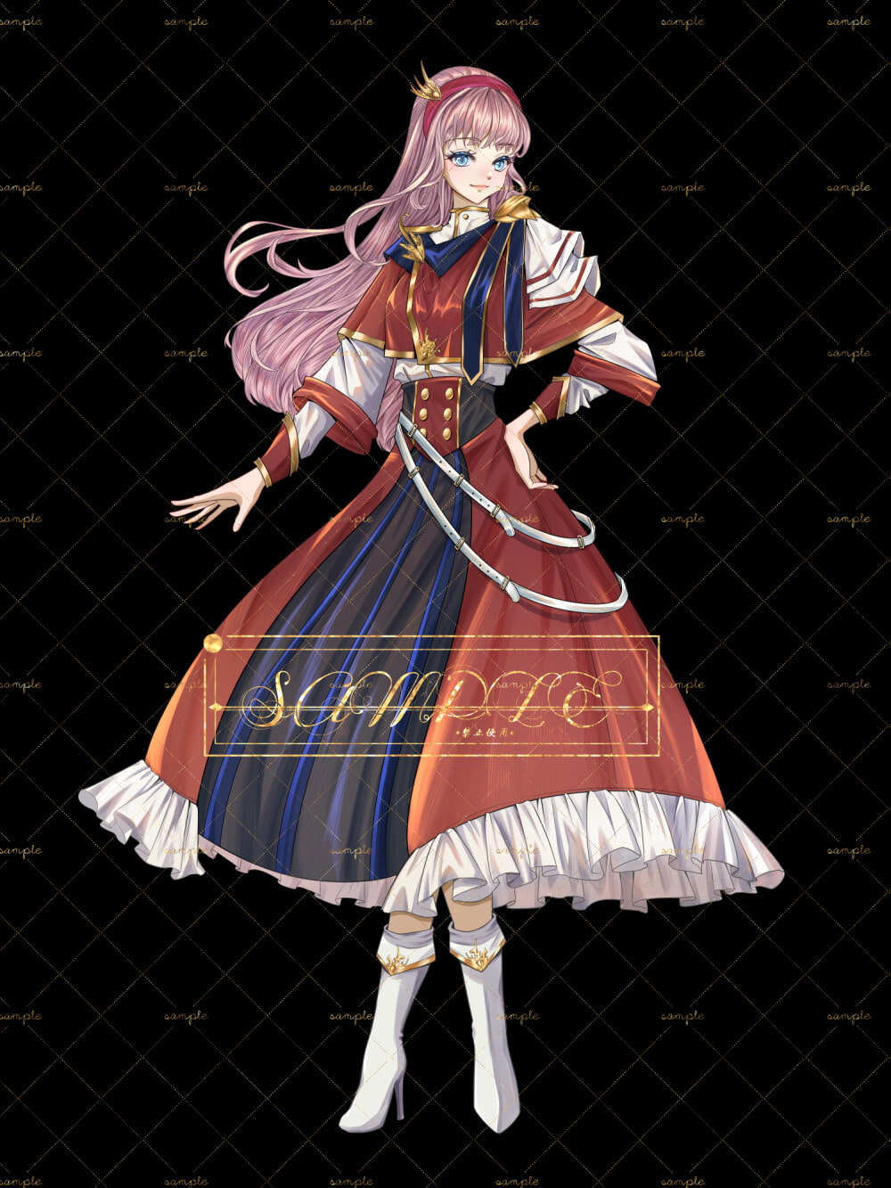 幻想風の少女の立ち絵